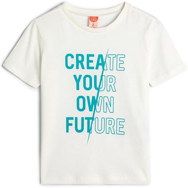 Koton Baby Jungen T-Shirt 12/18 Months | Baumwolle Kurzarm Mit Print | Gelb 171