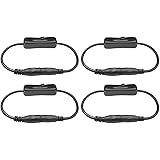 LitaElek DC 12V Inline Schalter 5,5mm x 2,1mm männlichen zu weiblichen Kabel mit EIN/Aus Schalter DC Wippschalter Rocker Swit