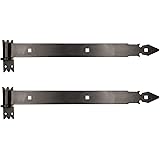 KOTARBAU Ladenband 500 mm 2 St. mit Kloben Torband Türband Torscharnier Scharnier Baubeschlag Torbeschlag Türbeschlag Rostfre