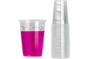 HXXWEUS Gobelet de Mélange de Résine époxy, 30 Pièces Gobelet de Mélange de Peinture, 240 ml Tasses à Mesurer en Plastique, pour Mélanger les Liquides, les Peintures et les Pigments(Réutilisable)