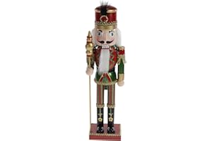 WERNER VOSS GMBH Nussknacker König 38 cm rot / grün / Gold Holz