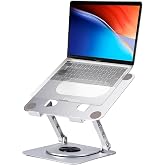 Crumya Diz&uuml;st&uuml; Bilgisayar Standı - Al&uuml;minyum Alaşımlı Stand 360 Derece D&ouml;nebilen PC Katlanabilir Ergonomik, Y&uuml;kseklik ve A&ccedil;ı 