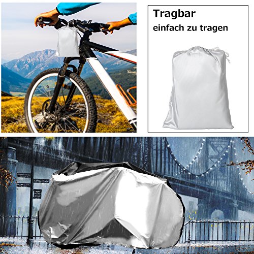 Duomishu Fahrradabdeckung wasserdichte und staubdichte Fahrradschutzhülle für Mountainbike und Rennrad - 7