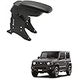 Kozdiko Car Centre Console Hand Armrest Black Compatible with Maruti Suzuki Jimny