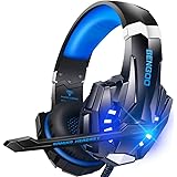 BENGOO G9000 Stereo Gaming Headset for PS5 PS4, PC, Xbox One Controller, Noise Cancelling Over Ear Headphones with Mic, LED L