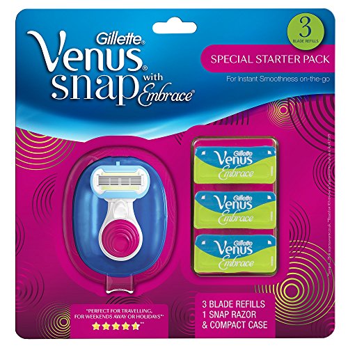 Venus Snap Razor and 3 Embrace Blades Pack