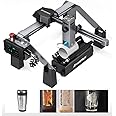 TLAXCA ATOMSTACK Laser Engraver P9 M50, 10W Laser Module Portable Laser Cutting Machine Support Offline Engraving,Desktop CNC Laser Cutter Engraving for Metal Wood Acrylic (P9 machine + Rotary Roller)