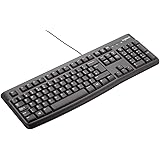 Logitech K120 Wired Keyboard for Windows, USB Plug-and-Play, Full-Size, Spill Resistant, Curved Space Bar PC/Laptop, QWERTY U