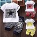 Bohai Baby Boy Kid 2 Piece STAR Sportswear Clothes T-shirt Top Short Pants Outfit Set