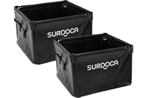 SURDOCA Waterproof Foldable Car Boot Organiser, Multifunctional Car Storage Box for Camping, Picnic, Fishing