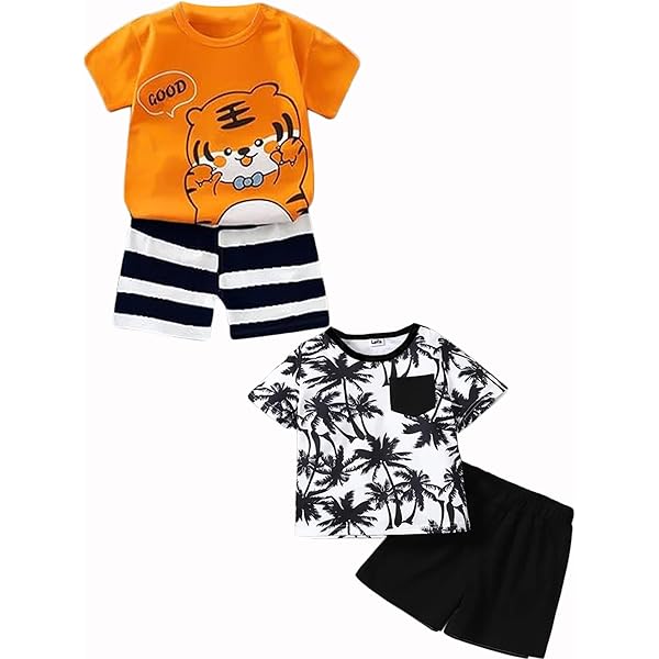 Buy Lofn Cotton, Multicolour Stylish Printed Kids Clothing