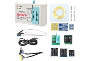 Sudemota EZP2023 + Programador SPI Flash Alta Velocidad Conjunto + 12 Adaptadores Compatible 24/25/93/95 EEPROM Bios 25T80 Grabado fuera de línea Copia