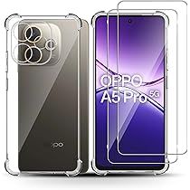 Holilo Cover +2 Pezzi Vetro Temperato Pellicola per OPPO A60, Anti-graffio Antiurto Tocco Morbido Protezione Custodia Protettiva Durezza 9H Pellicola Protettiva