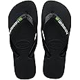 Havaianas - Brasil Logo, Iconic, Comfortable and Durable Flip-Flops, Straps with Brazilian Flag and Non-Slip Sole with Colourful Stripes, Adults Unisex