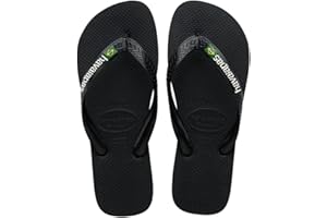 Havaianas - Brasil Logo, Iconic, Comfortable and Durable Flip-Flops, Straps with Brazilian Flag and Non-Slip Sole with Colourful Stripes, Adults Unisex