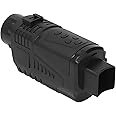 Digital Night Vision Monocular with 5X Infrared, 1.5'' HD TFT Display, Photo & Video Recording, Supports 128GB Memory Card, 1800mAh Battery, 1080P Goggles for Hunting