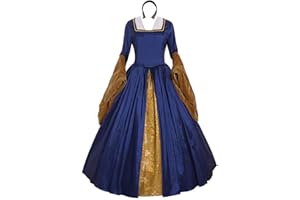 Fortunehouse Victorian Queen Elizabeth Tudor Renaissance Dress Anne Boleyn Style Cosplay Costume