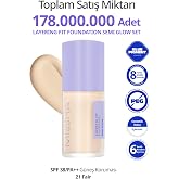 Yarı Parlak Bitişli Nemlendirici Fond&ouml;ten + Fır&ccedil;a Layering Fit Foundation Semi Glow Set No.21 Fair
