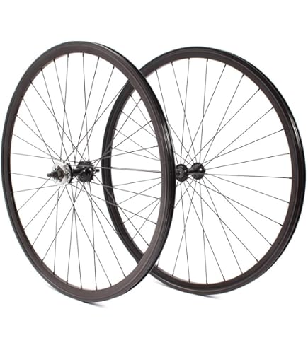 Ruota Anteriore Nera King Spoke 48 Raggi 26'' X 3,5'' Doppia Flangia E Mozzo Largo - Foto 4