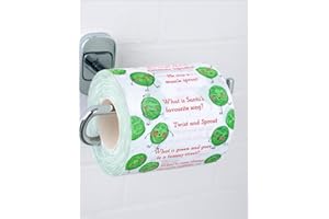 Talking Tables Novelty Christmas Toilet Roll 2 Ply 300 Sheets Sprout Funny Toilet Roll Decorations Jokes Illustration Eco Friendly Joke Gift for Dad Stocking Filler Secret Santa