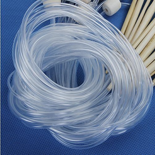 Pixnor 12st Professional unterschiedlich große gebleicht Teppich häkeln Haken Bambusnadeln (3.0 mm bis 10,0 mm) - 4
