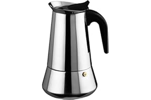 Cuperinox – Caffettiera espresso in acciaio inox – argento – 2 tazze