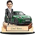 Foto Factory Gifts caricature personalized gifts for Boss with car customized gift for men CA0328