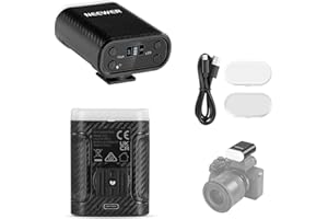 NEEWER BASICS Mini Kamera Blitz Speedlite mit LED Video Fülllicht/LCD Display/800mAh, Kamera Flash kompatibel mit Canon Fujifilm Sony Nikon DSLR Standard Hot Shoe Camera für Studio Fotoaufnahmen, N12L
