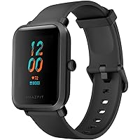 Huami Amazfit Bip S Smart Watch with Built -in GPS, Long Battery Life, Always-on Display, 5ATM Water Resistance (Carbon Black)