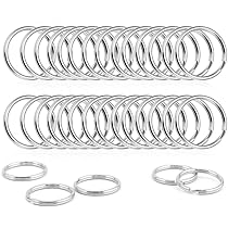 100 Anneaux Porte-clés Plats Dorés – Pour DIY, Breloques, Organisation De Clés, Artisanat