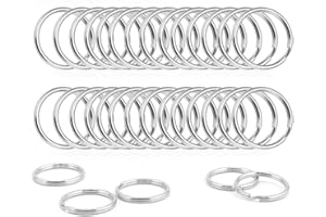 O-KINEE Portachiavi, Portachiavi In Acciaio Inossidabile,100 Pezzi 25 mm Portachiavi, Per Combinare Le Chiavi Di Organizzazione Delle Chiavi Dell'Auto Di Famiglia