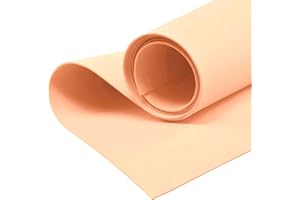 MADDMA Moosgummi 90cm breit ab 0,5m 23 Farben Schaumgummi PE Schaumstoff Basteln Stoff, gerollter Versand, Farbe:creme