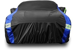 Avecrew Funda de Coche para Ford Mustang, Impermeable, para Todo Tipo de Clima, para Exteriores, para sedán, Ford Mustang, con Correa Resistente al Viento