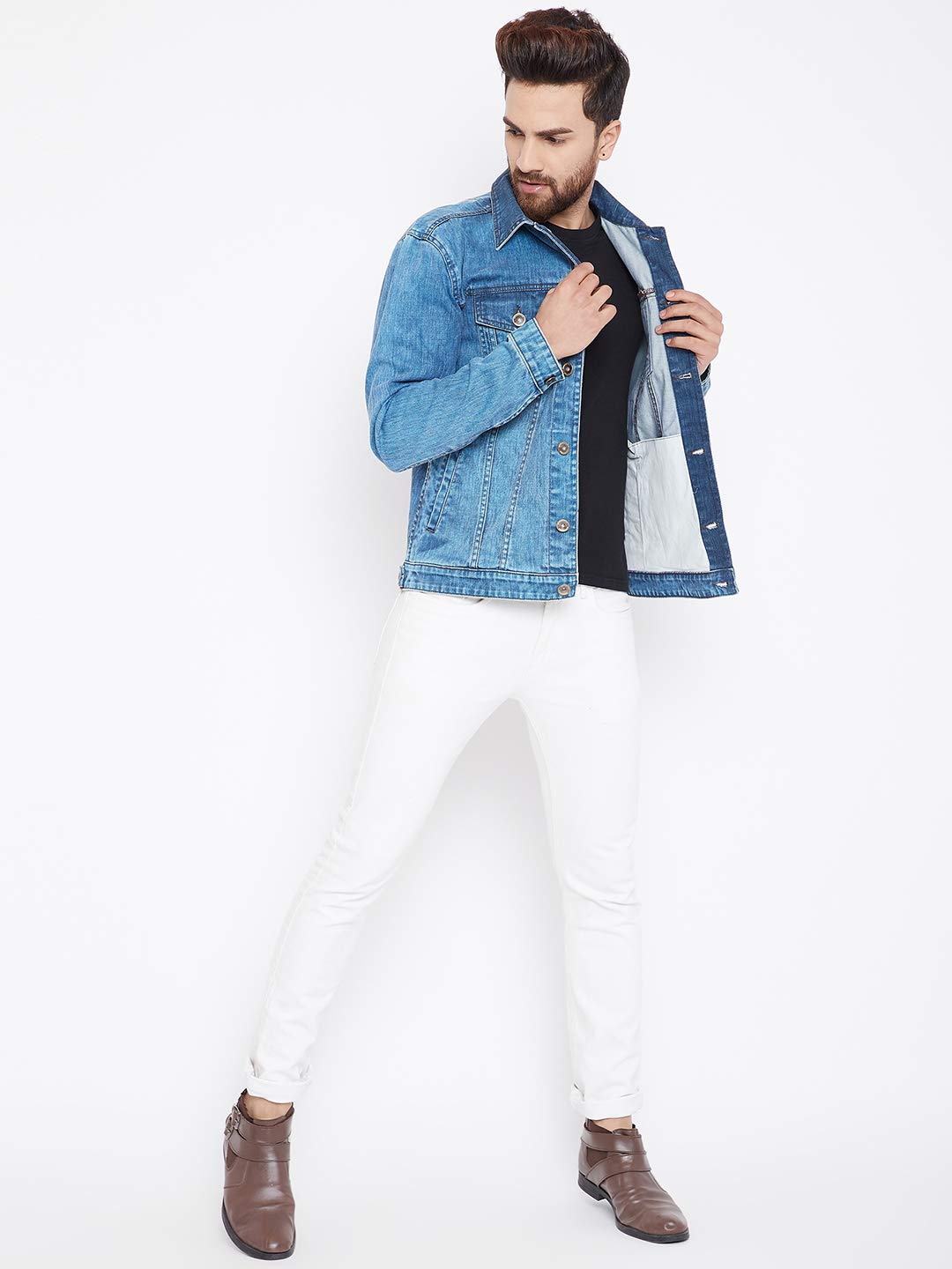 krossstitch denim jacket