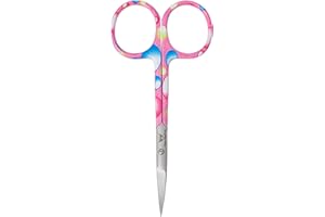 FOCUS WORLD Professional Finger Toe Nail Scissors CURVED ARROW Steel Manicure Cuticle NAIL SCISSORS 3.5"