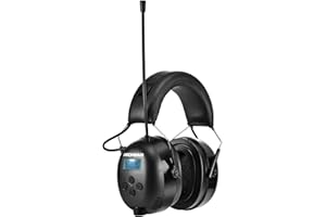 PROHEAR 033A (aggiornamento), protezione dell'udito con radio DAB +/Bluetooth/FM, cuffie con radio con microfono integrato e riduzione del rumore