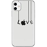 Case for iPhone 14 Transparent Chic Cute Mobile Phone Case Love