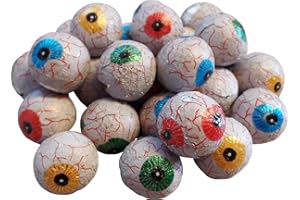 PARTY2U Milk Chocolate Novelty Halloween Eyeballs (30 Supplied)