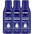 Nivea Nourishing Lotion Body Milk, 200ml (Pack of 3), Dry Skin