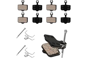 JIUJUDA9 Lot de 4 paires de plaquettes de frein de vélo en résine pour Shimano B01S B03S B05S MT200 MT400 MT500 pour Tektro