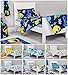 Hello There Design Children's Cot Bed Junior Toddler Size Duvet Cover Set 120cm x 150cm with Pillowcase
