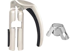 QOTSTEOS Décapsuleur de Bouteille et Tire-Bouchon en Alliage de Zinc - Professionnel pour Champagne et Cuisine - Ouvre-Bouteille et Bouchon