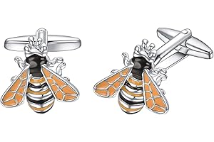 RunootPR Animal Insect Cufflinks for Men Personalized Cufflink Suitable for Wedding Party Jewellery Gift
