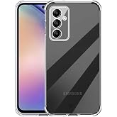 KZY İletişim Samsung Galaxy A54 le Uyumlu ile Uyumlu Kapak Kamera Korumalı Antishock Airbag K&ouml;şe Korumalı Silikon Şeffaf Kılı