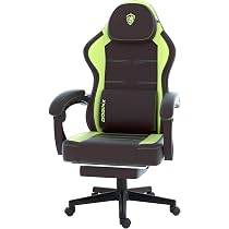 Dowinx Gaming Stuhl Mit Schneidersitz – Verstellbar, Neigbar, Bis 136 Kg, Weiß, Für Große Personen