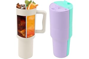 NQEUEPN Innenbecherfach für Stanley Cup, 2-in-1-Getränketrenner aus Silikon Wiederverwendbares 40oz-Trinkbecher-Zubehör Doppeltes Trennfach für Heiße und Kalte Getränke