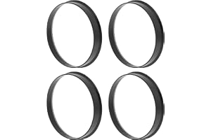 A ABSOPRO 66,6 mm till 65,1 mm centrerade ringar för bilhjulnav svarta polykarbonathjul mittaxel stötdämpande Hubrings 4 st
