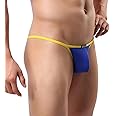 Drelaar Men's Sexy Stretchy String Waist Soft Underwear Comfy Bikini Briefs