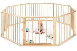 Dibea DP00582 Kojec dla Dzieci, Brązowy, 8 Sztuk, 90 x 68 cm