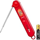 ThermoPro TP03B Katlanabilir Problu, Işıklı LCD Ekranlı ve Mıknatıslı Hızlı Okuyan Dijital Et ve Gıda Termometresi